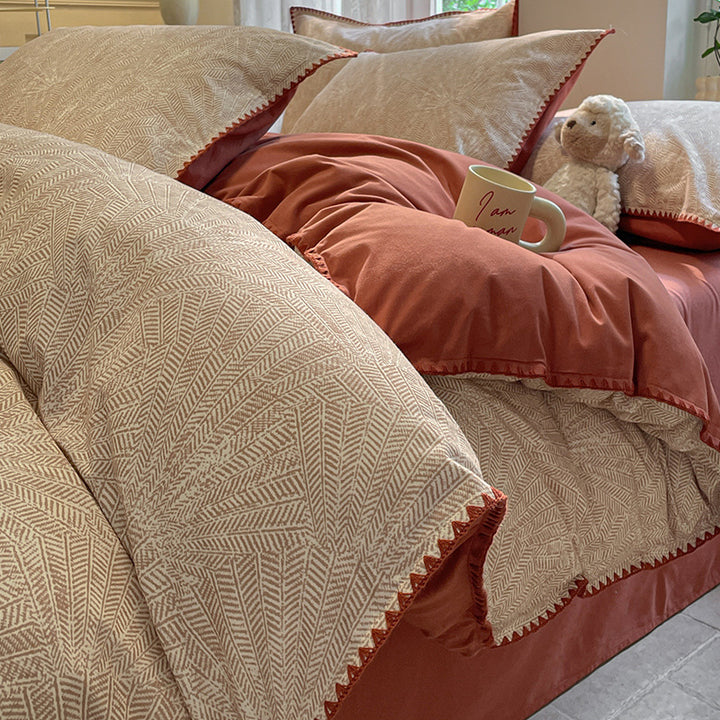 4-piece cotton bedding set, winter version