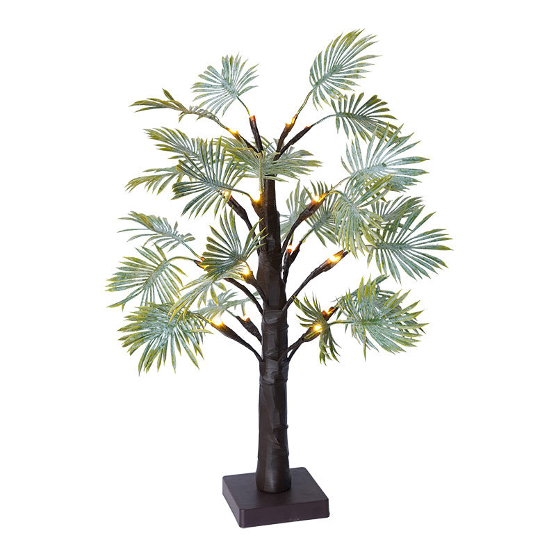 LED tree light with leaf design, 55 cm