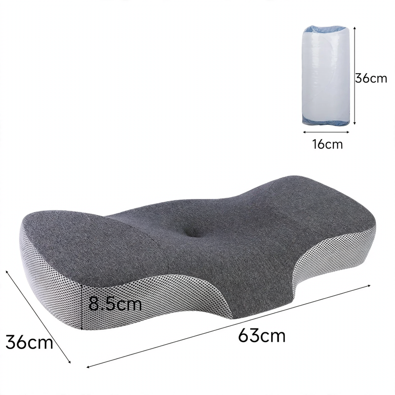 Butterfly-shaped neck pillow MJ8147 with double core