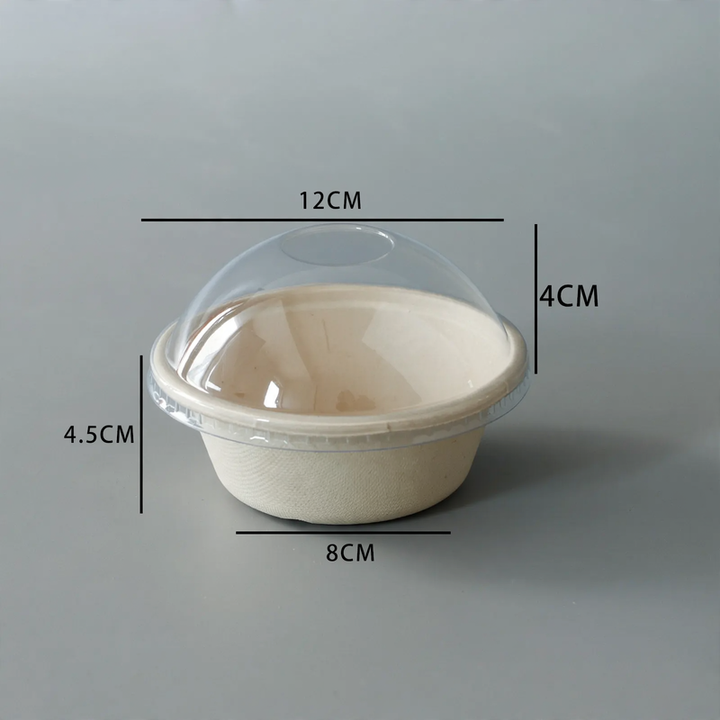Disposable paper container, biodegradable