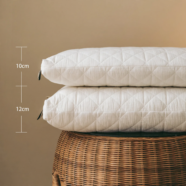 Memory-Foam pillow with cotton cover, Japanese style