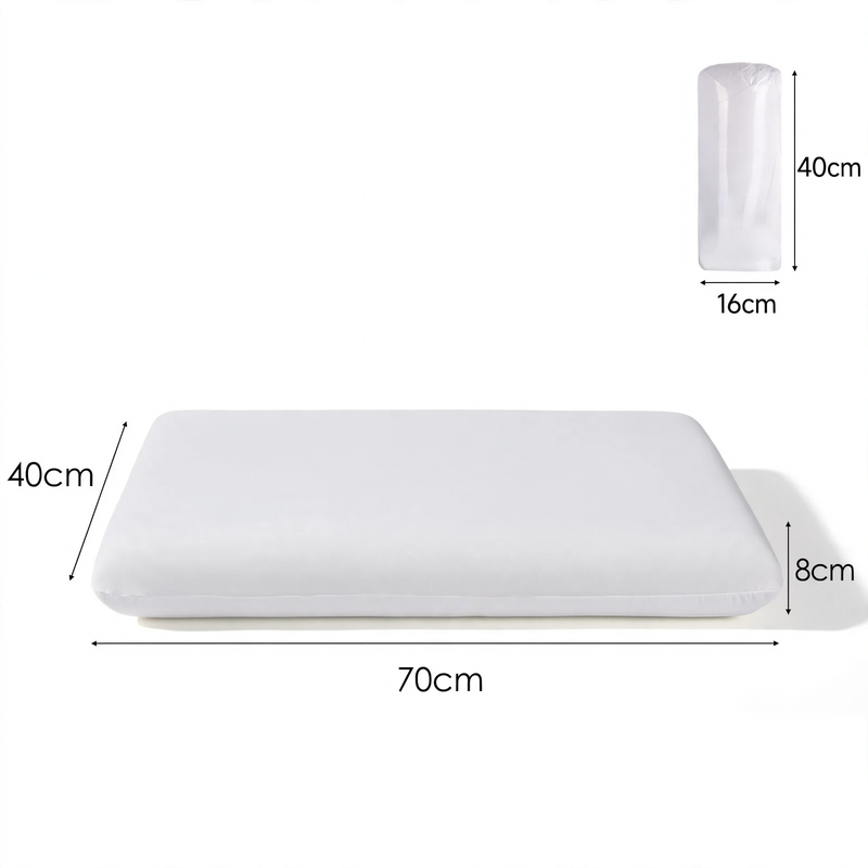 Rectangular Neck Support Pillow made of Memory Foam
