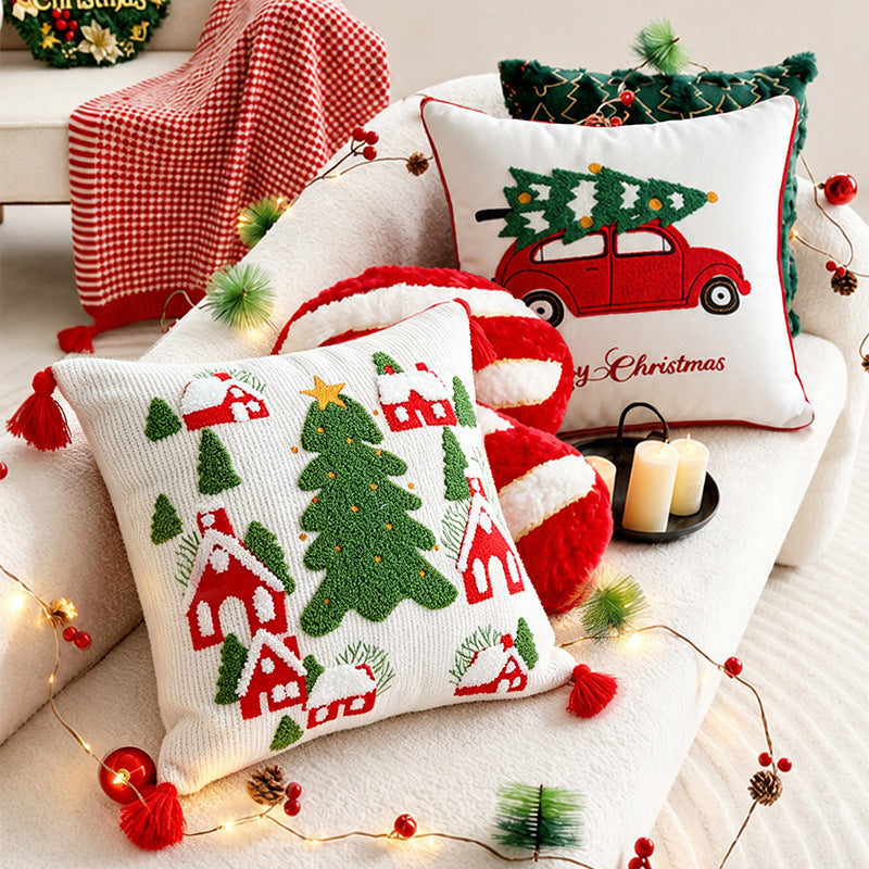 Christmas decorative pillow, Polyester