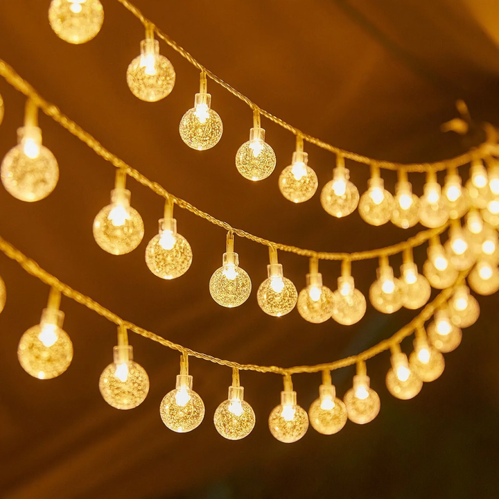 LED string lights for atmospheric decoration