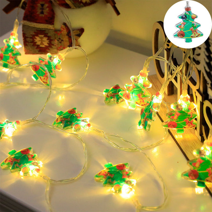 LED Christmas string lights with various motifs