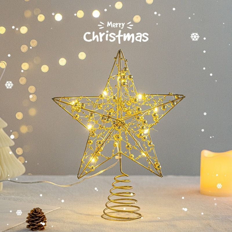 Christmas Tree Top Star with LED Light String