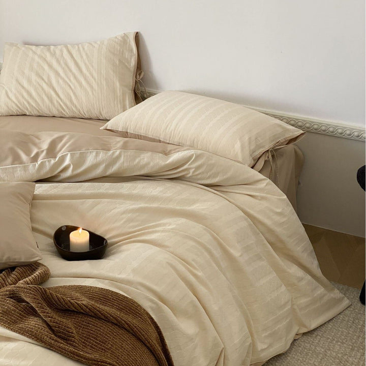 Cotton bedding set, 100s, long staple comb, 4-piece