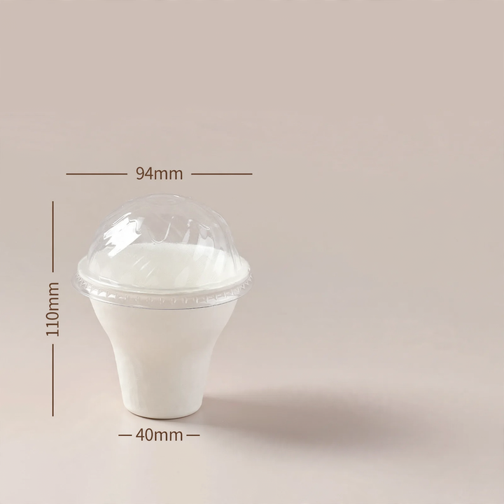 Disposable paper container, biodegradable