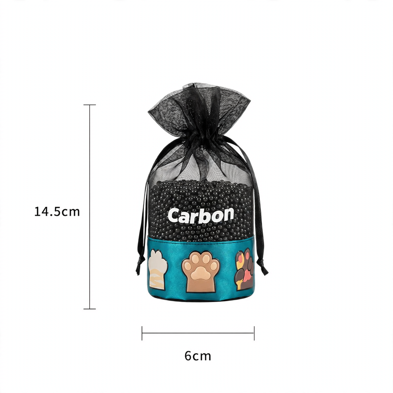 Activated carbon bags for odor neutralization and moisture absorption