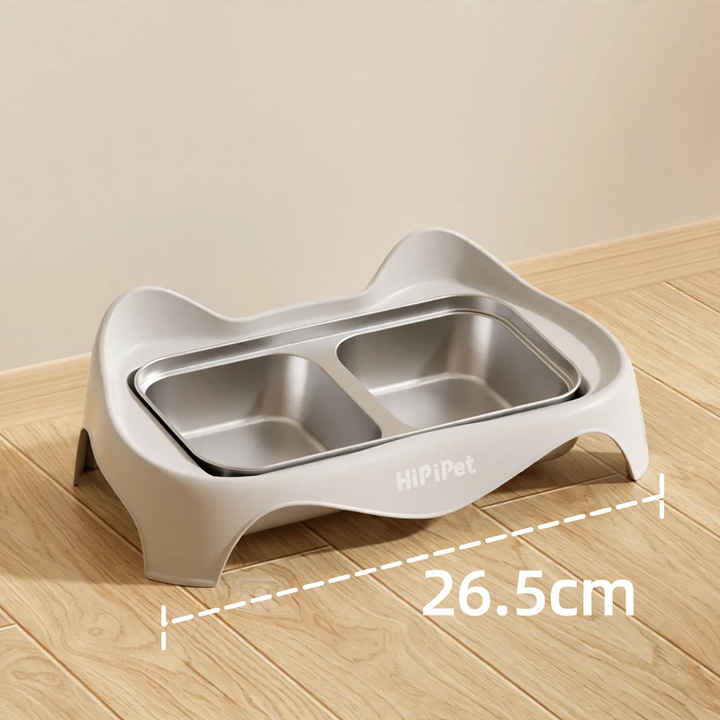 Double bowl for dogs and cats, non-slip