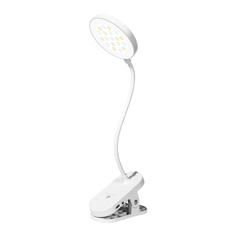 Multifunctional LED clamp lamp with round head