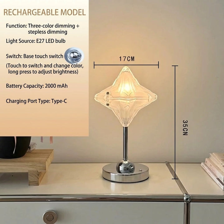 Crystal Star Ambient Touch LED TaBowlifte Lamp | Bowlift