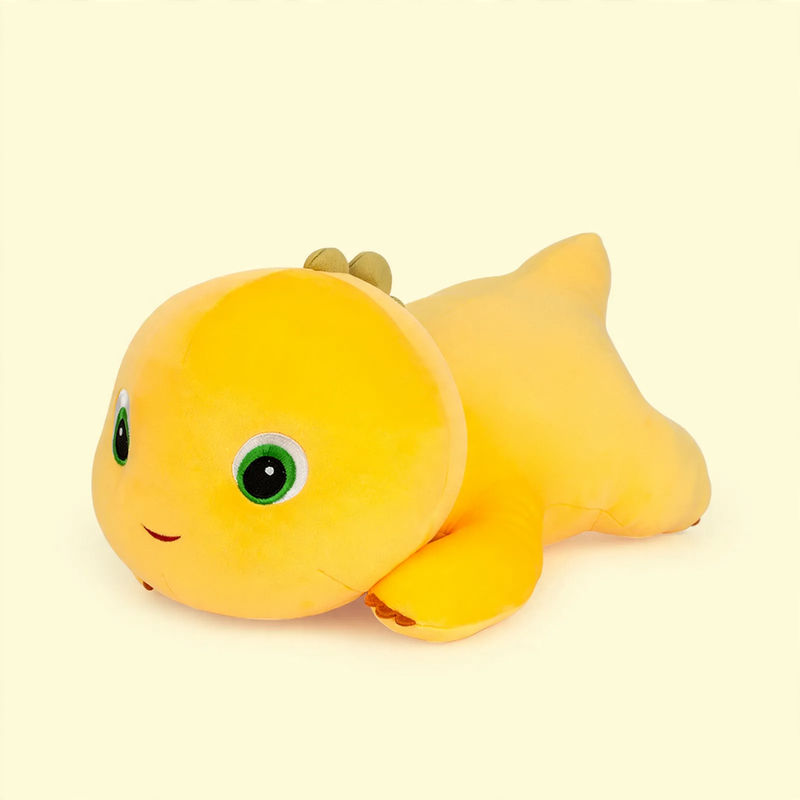 Plush dragon figure for cuddling