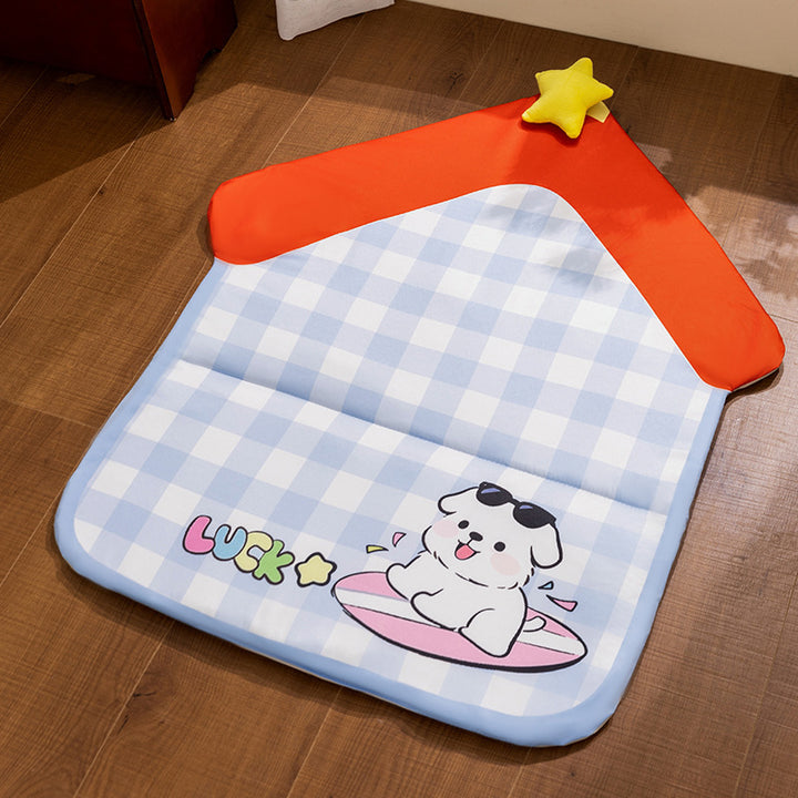 Foldable Cooling Mat for Pets, three-piece