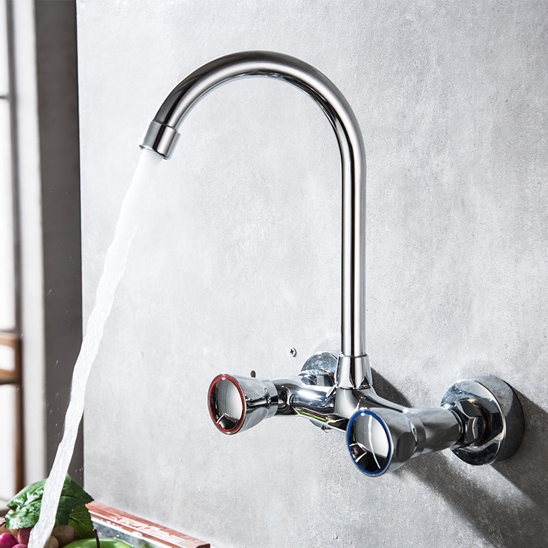 Built-in kitchen faucet with ceramic valve