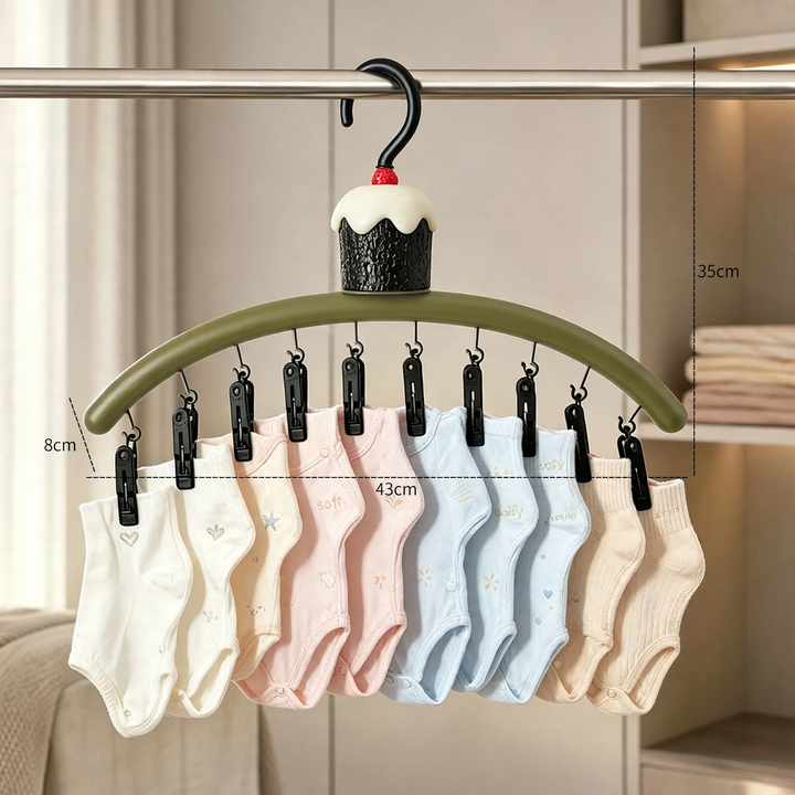 Cartoon Clothes Dryer Cake with Clips
