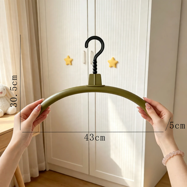 Plastic coat hanger with car design