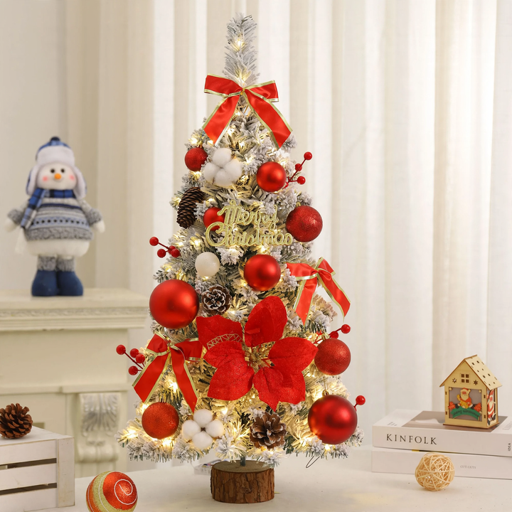 Artificial table Christmas tree with lighting