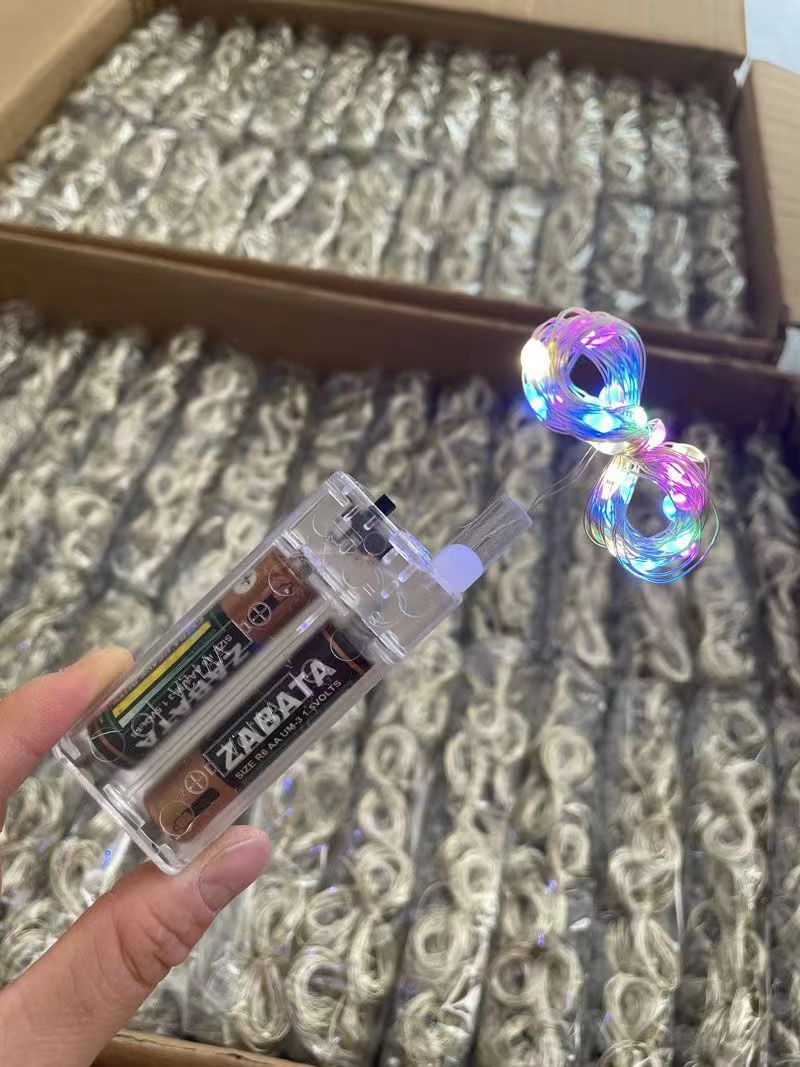 LED Copper Wire String Lights with Battery Box