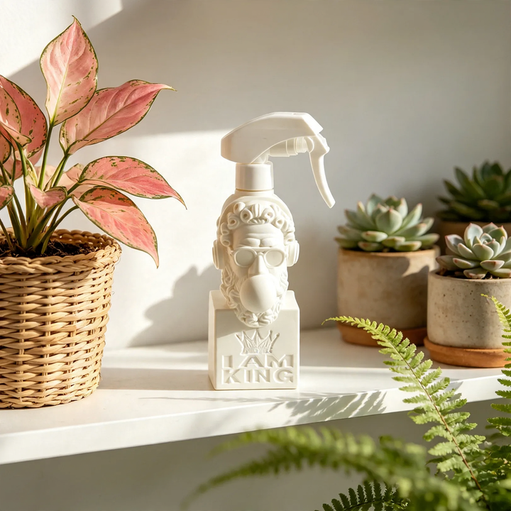 Garden plant sprayer with flower head design