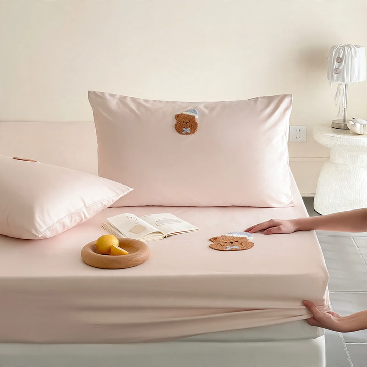 Bed sheet made of long-staple cotton, cartoon design