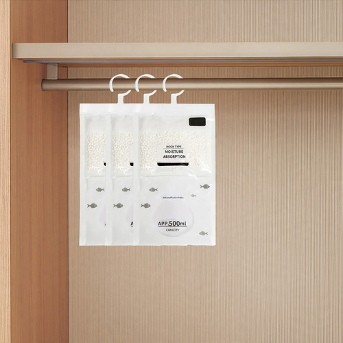 Moisture absorber bags for the household
