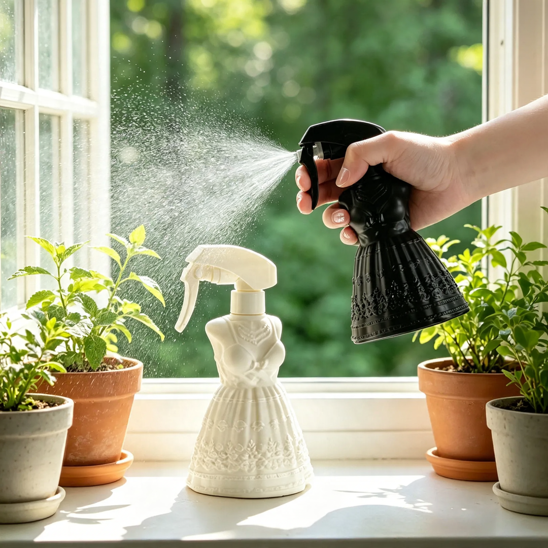 Vintage flower watering sprayer with adjustable spray head
