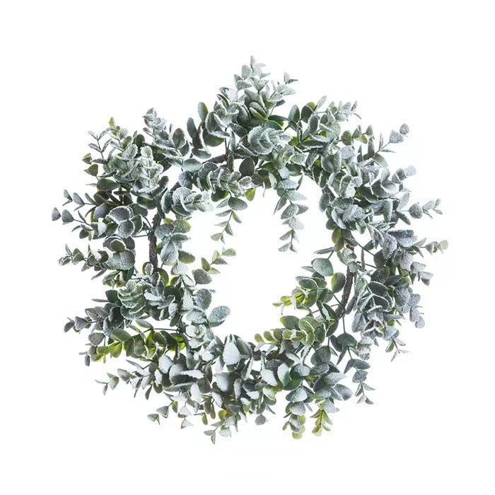 Christmas wreath with lighting for festive decoration