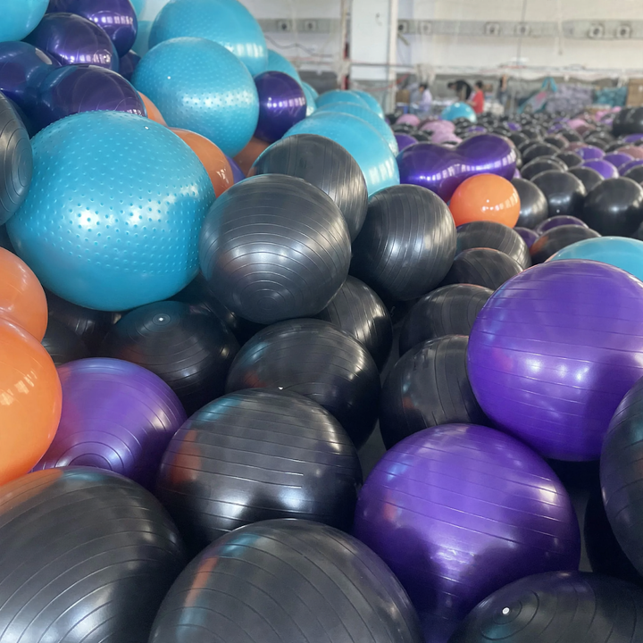 Yoga ball made of PVC, 45–85 cm diameter
