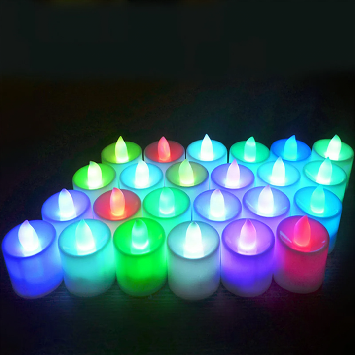 LED decorative candle made of PP, various light effects