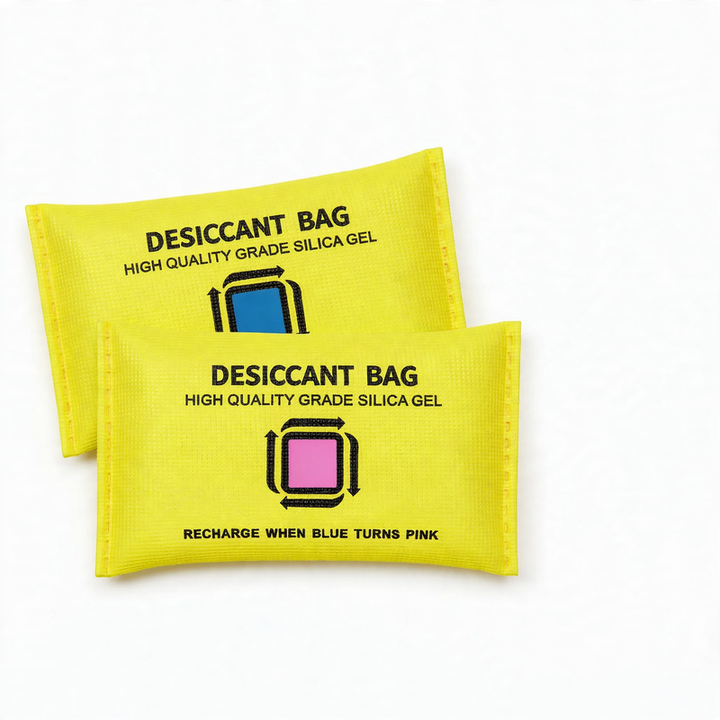 Silica gel moisture absorber for humidity control