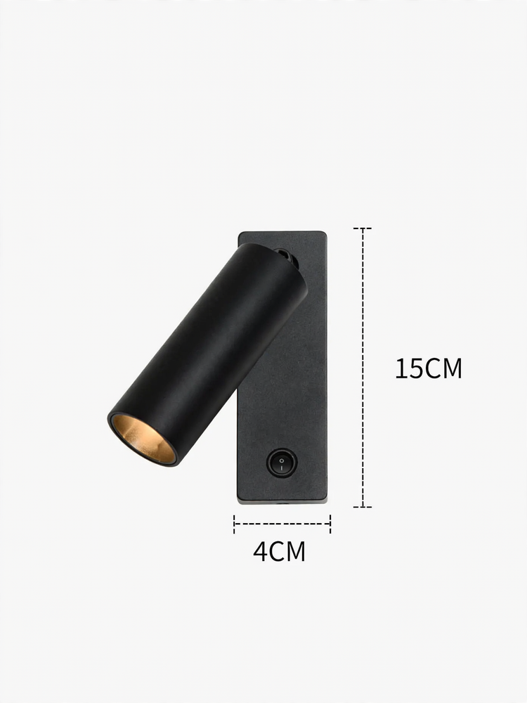 Modern full-spectrum wall lamp with rotational function