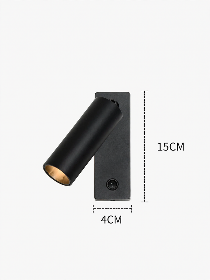 Modern full-spectrum wall lamp with rotational function