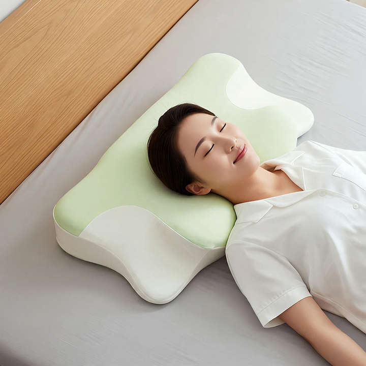 Memory foam neck support pillow, ergonomic
