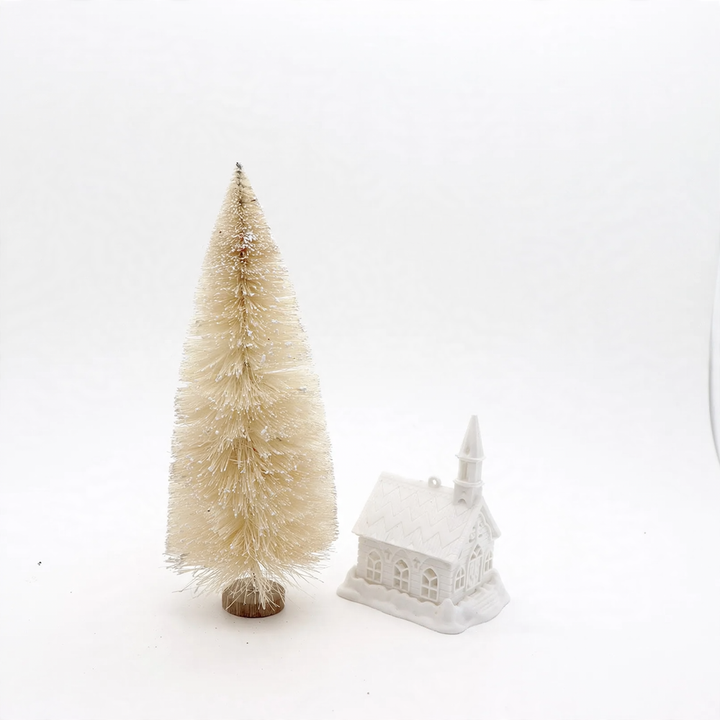 Mini Christmas tree made of sisal, various colors and sizes