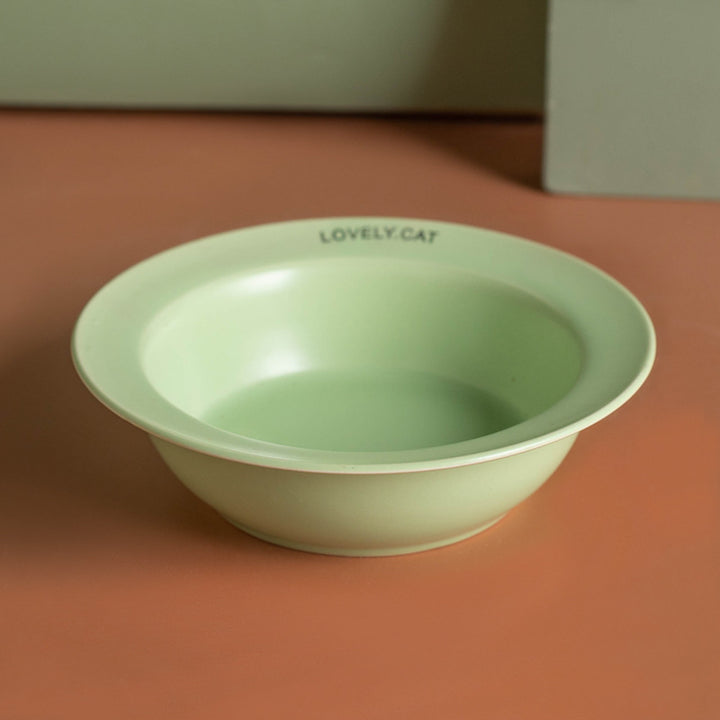 Ceramic feeding bowls for dogs and cats with stand