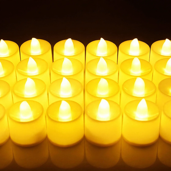 LED decorative candle made of PP, various light effects