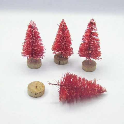 Mini Christmas tree made of sisal, various colors and sizes