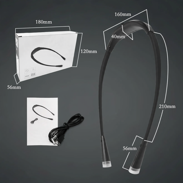 Neck reading light, USB-C, 1000 mAh