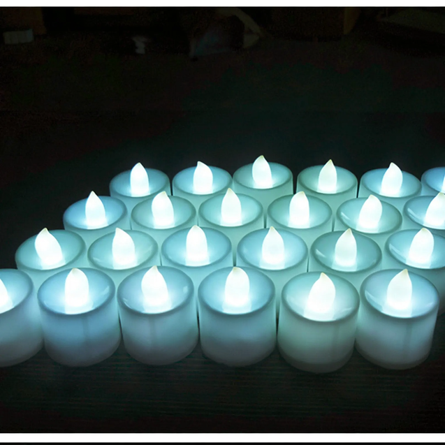LED decorative candle made of PP, various light effects