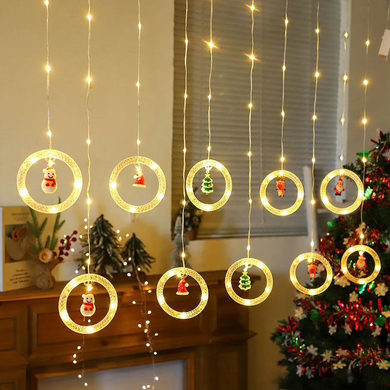 LED string lights with motifs, 3 m, remote controlled