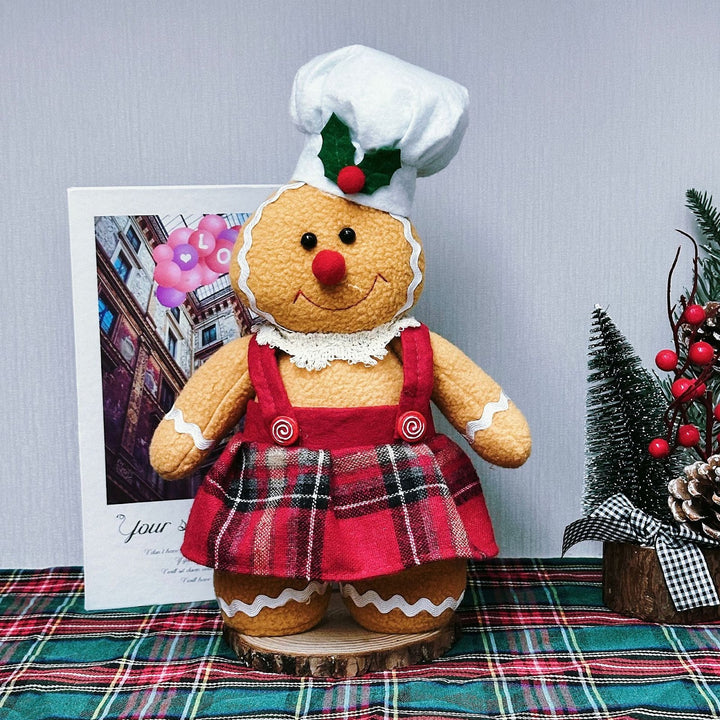 Decorative gingerbread man doll for the Christmas season