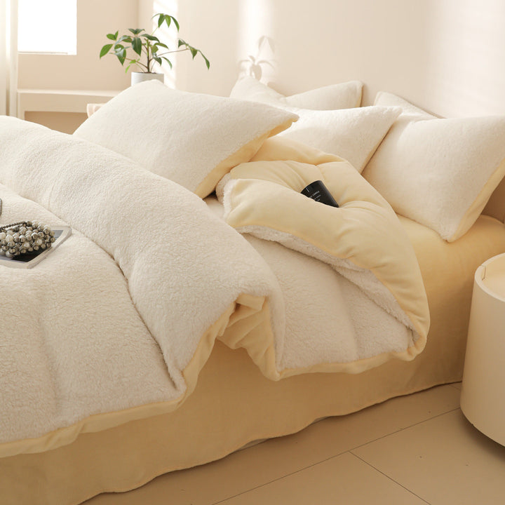 Teddy-Fleece-Bedding-Set, warming, 3- or 4-piece