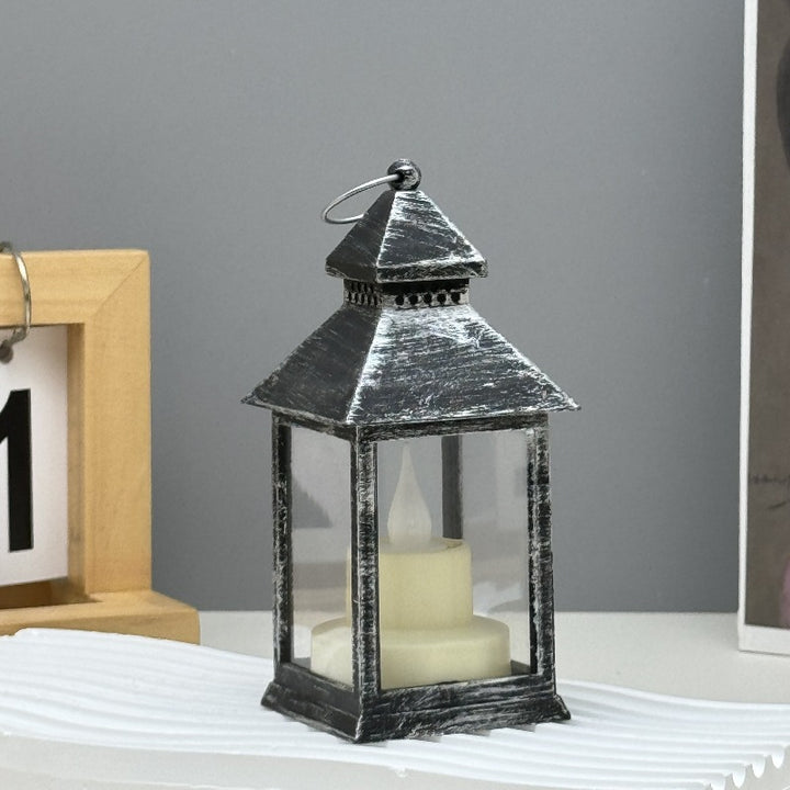 Decorative LED lantern with electronic candle