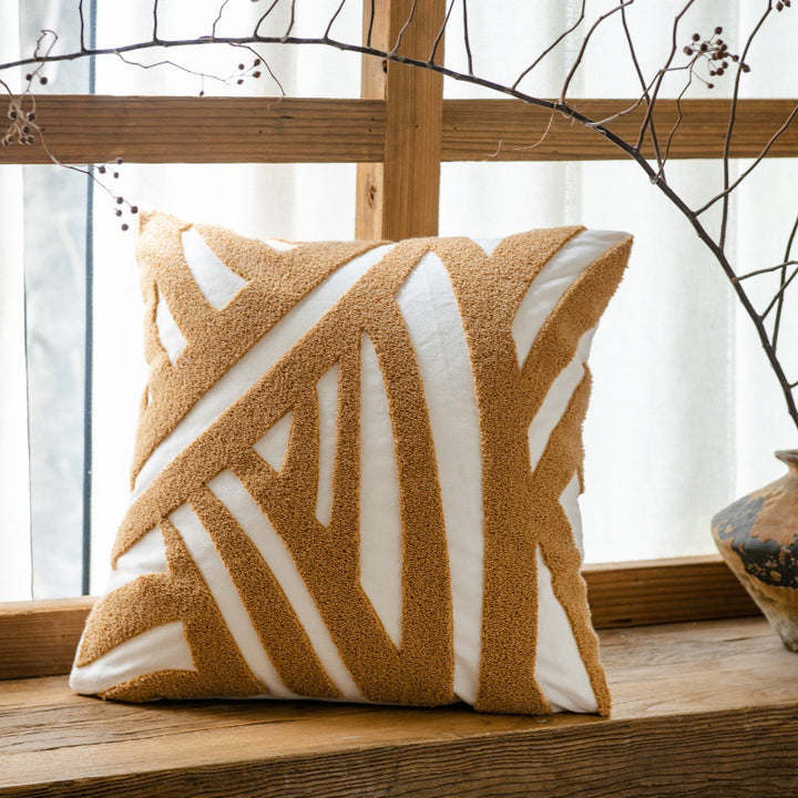 Tufted pillowcase, abstract patterns, 45×45 cm