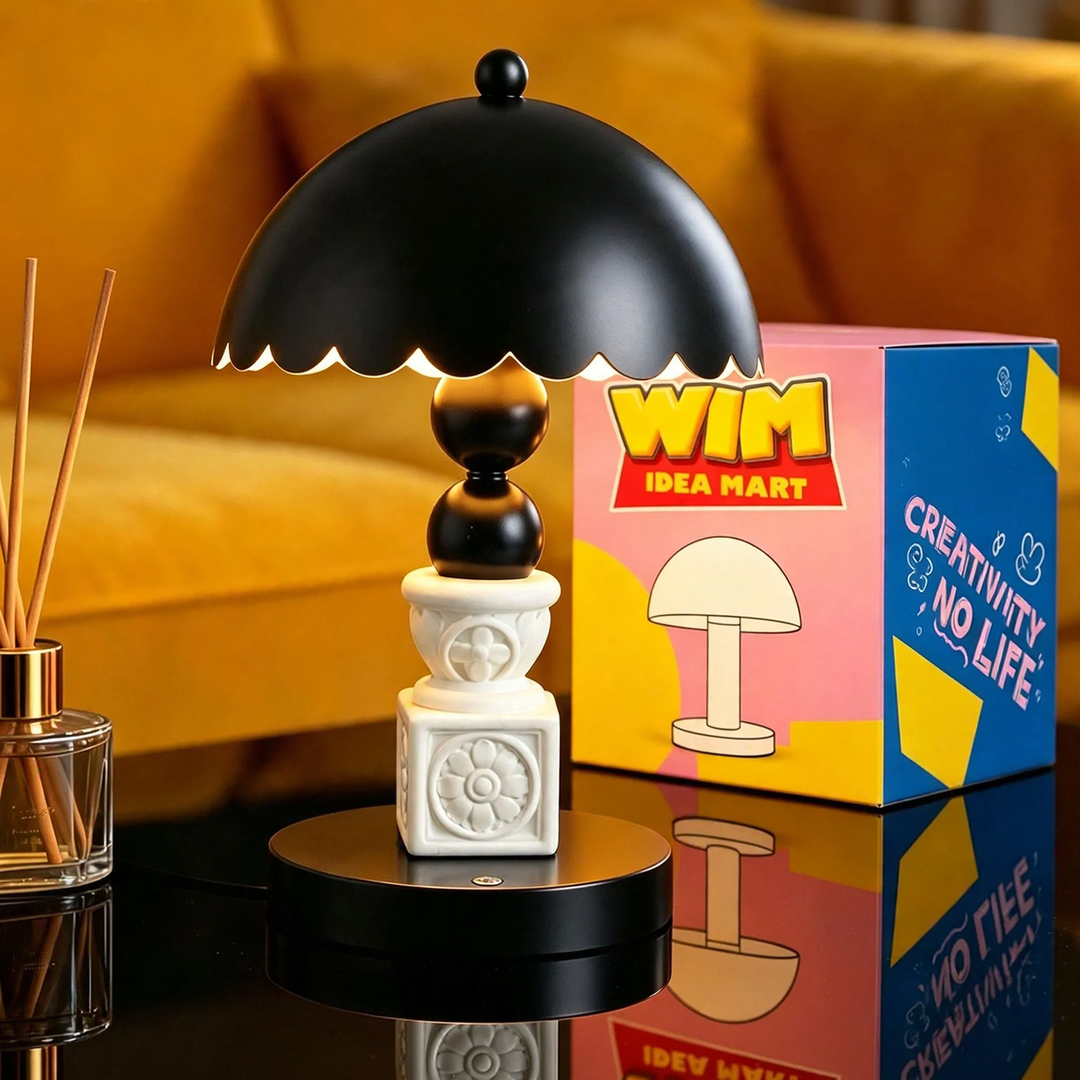 Art sculpture table lamp, Black, Model ZHTJ038