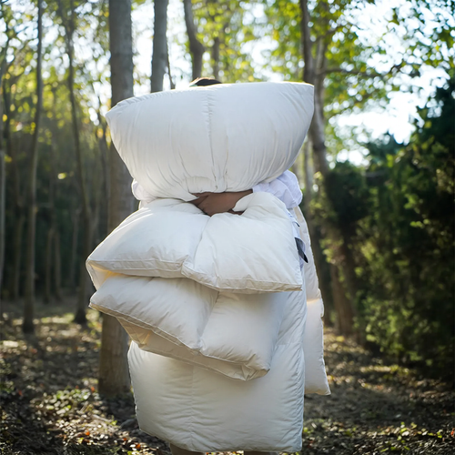 Goose down comforter, 95% down, cotton cover