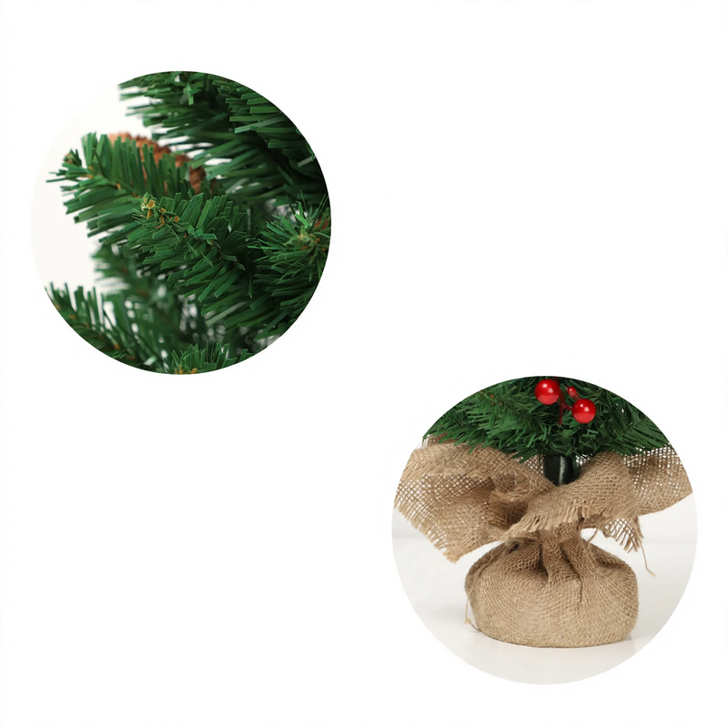 Mini Christmas tree with pine cones, 60 cm