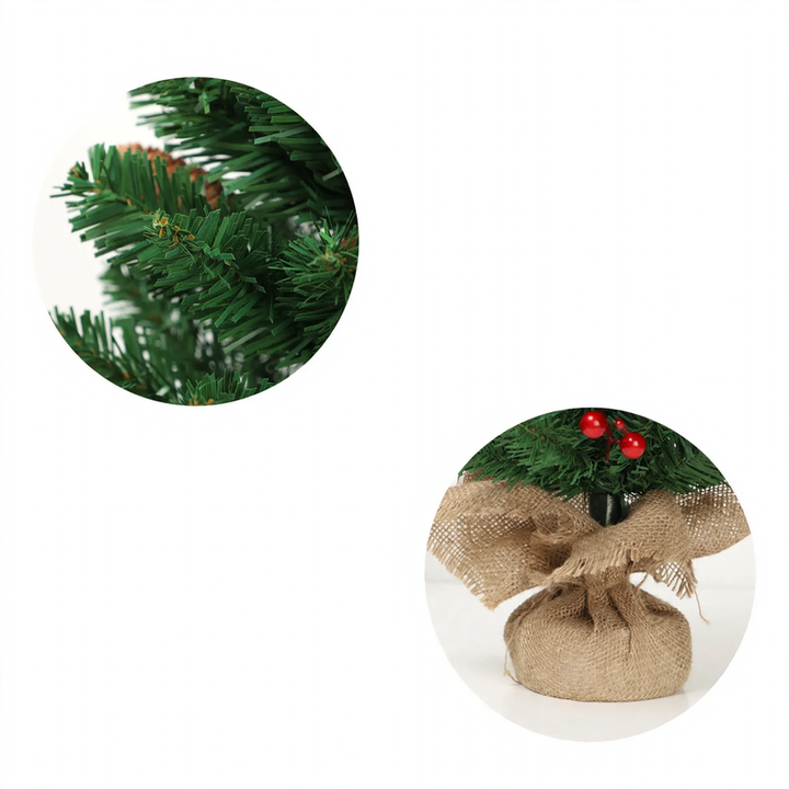 Mini Christmas tree with pine cones, 60 cm