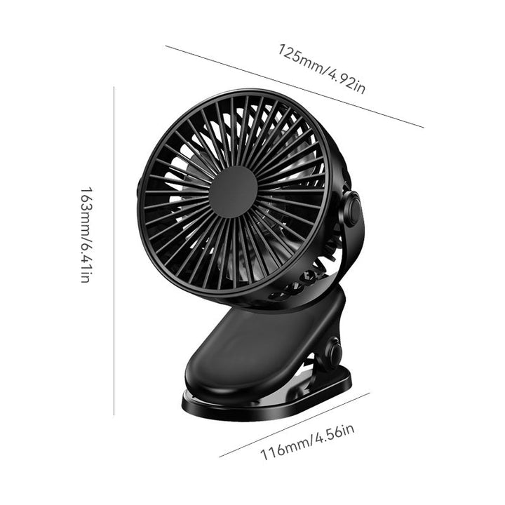 Clip Type USB Rechargeable Mini Electric Fan | Bowlift